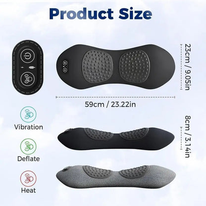 Warmth and gentle vibration exactly where your back needs it