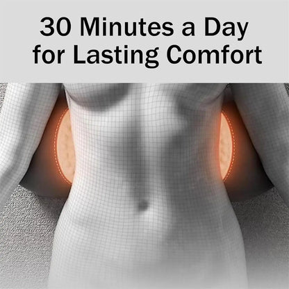 Warmth and gentle vibration exactly where your back needs it