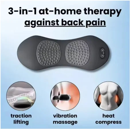 Warmth and gentle vibration exactly where your back needs it