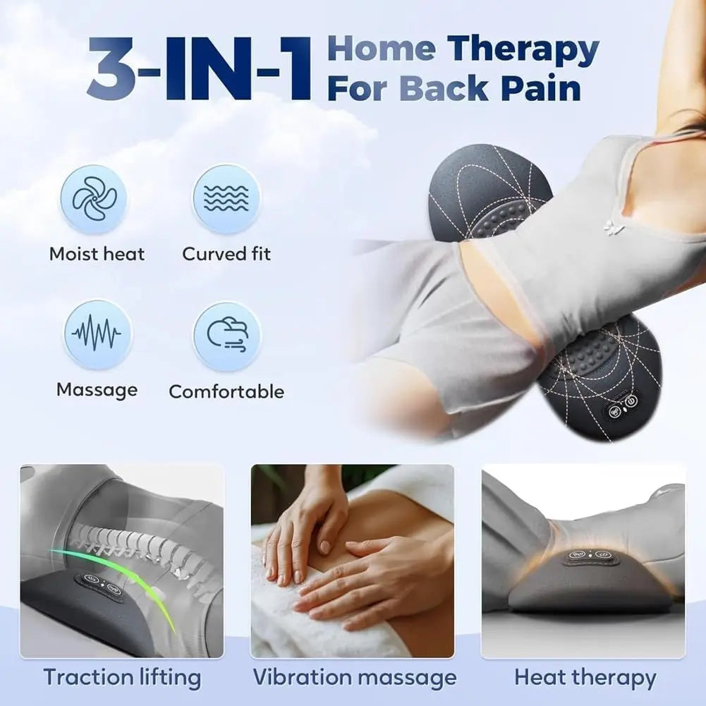 Warmth and gentle vibration exactly where your back needs it
