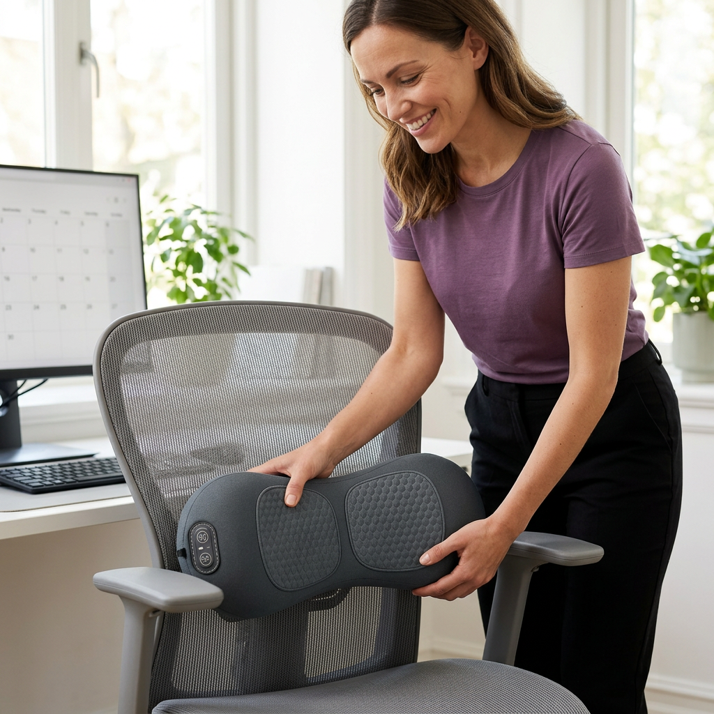 Heat & Vibration for End-of-Day Back Tightness